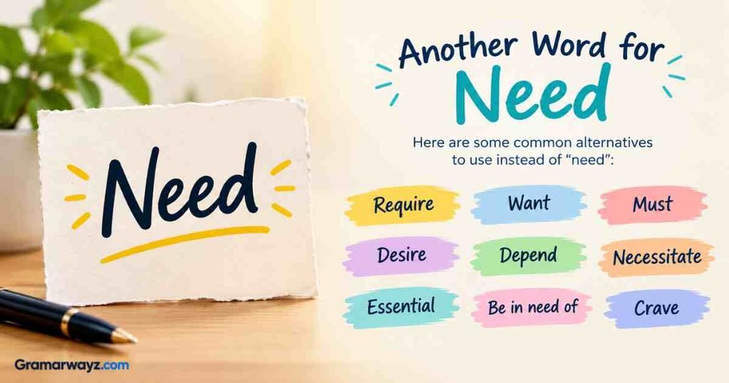 Another Word For Need
