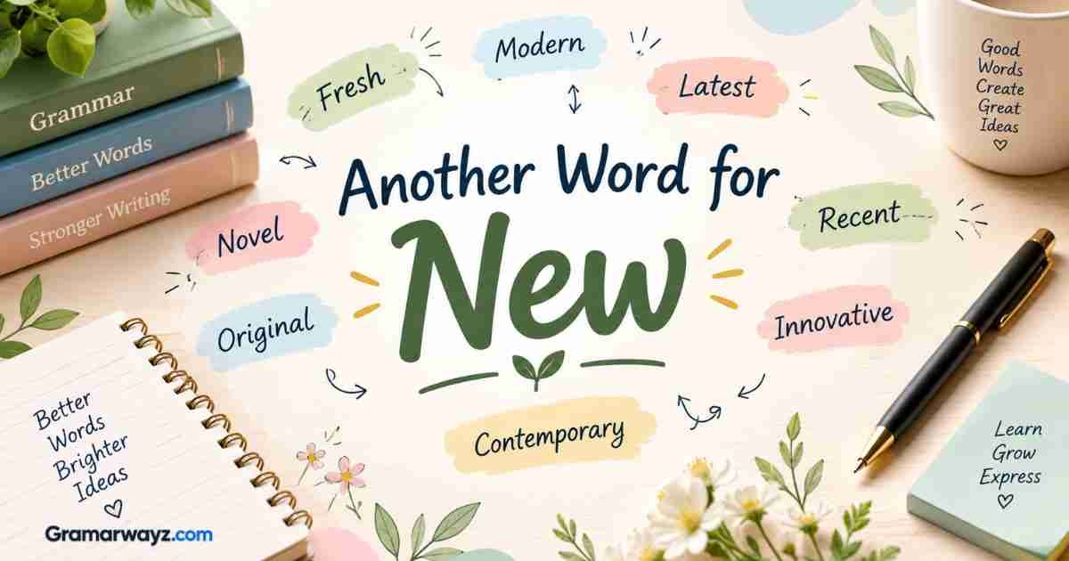 Another Word For New