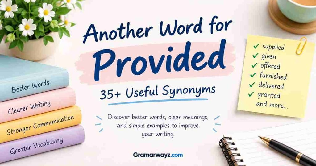 Another Word For Provided